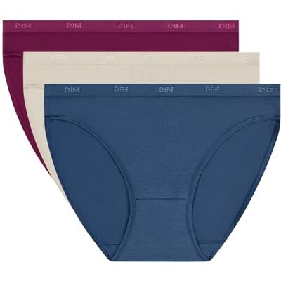 DIM. Culottes Femme x3 Les Pockets Ecodim Coton & Élasthanne Ceinture Confort Multicolores Invisibles sous Les Vêtements - Publicité DIM. Culottes Femme x3 Les Pockets Ecodim Coton & Élasthanne Ceinture Confort Multicolores Invisibles sous Les Vêtements - Publicité