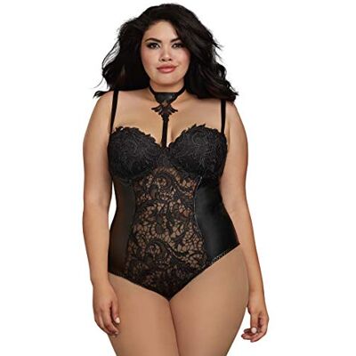 Dreamgirl Lingerie pour femme, Noir, 2X plus - Publicité Dreamgirl Lingerie pour femme, Noir, 2X plus - Publicité