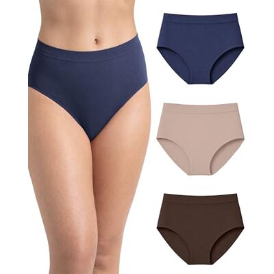 Risalti Culotte Femme Taille Haute Seamless Lot 3 – Slip Femme Taille Haute sans Couture et Etiquettes, Culottes et Slips en Microfibre Douce Plus Confortable Que Le Coton Made in Italy - Publicité Risalti Culotte Femme Taille Haute Seamless Lot 3 – Slip Femme Taille Haute sans Couture et Etiquettes, Culottes et Slips en Microfibre Douce Plus Confortable Que Le Coton Made in Italy - Publicité
