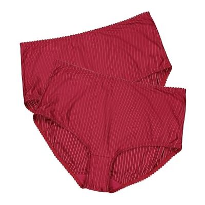 Ulla Popken Femme Grandes Tailles Slips, Lot de 2, Rayures, Coupe Plus Haute 800279 - Publicité Ulla Popken Femme Grandes Tailles Slips, Lot de 2, Rayures, Coupe Plus Haute 800279 - Publicité