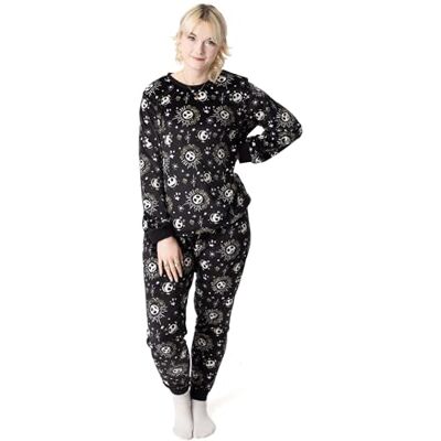 Disney Nightmare Before Christmas Jack Ensemble Pyjama pour Femme Adultes Jack Skellington Graphic Haut à Manches Longues et Bas de Pyjama à Jambe Longue en Noir - Publicité Disney Nightmare Before Christmas Jack Ensemble Pyjama pour Femme Adultes Jack Skellington Graphic Haut à Manches Longues et Bas de Pyjama à Jambe Longue en Noir - Publicité