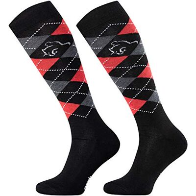 TODO Comodo Chaussettes d'équitation carreaux STPDJ Mi-bas d'équitation Coton Chaussette Equitation Femme, Enfant, Homme (STPDJ RS26, 35-38) - Publicité TODO Comodo Chaussettes d'équitation carreaux STPDJ Mi-bas d'équitation Coton Chaussette Equitation Femme, Enfant, Homme (STPDJ RS26, 35-38) - Publicité