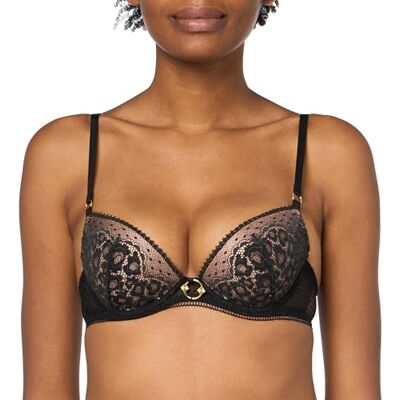 Aubade Illusion Fauve Soutien-Gorge, Noir, 85B Femme - Publicité Aubade Illusion Fauve Soutien-Gorge, Noir, 85B Femme - Publicité