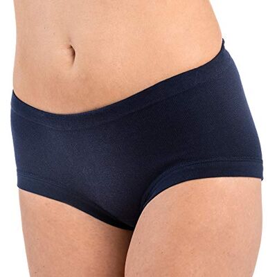 HERMKO Lot de 3 slips taille femme 100 % coton bio avec cordon de serrage et bas de jambe élastique 9114001 - Publicité HERMKO Lot de 3 slips taille femme 100 % coton bio avec cordon de serrage et bas de jambe élastique 9114001 - Publicité