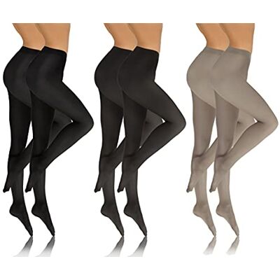 sesto senso Collants 6 Pack Femme Opaque Lisse Microfibre 4 L0 DEN Noir Graphite Gris 4 L SET 3 - Publicité sesto senso Collants 6 Pack Femme Opaque Lisse Microfibre 4 L0 DEN Noir Graphite Gris 4 L SET 3 - Publicité