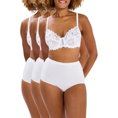 Sans Complexe Modèle Simplement Coton B Lot de Trois Culottes Femme - Publicité Sans Complexe Modèle Simplement Coton B Lot de Trois Culottes Femme - Publicité