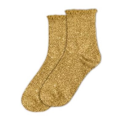 STC Chaussettes feston paillettes curry - Publicité STC Chaussettes feston paillettes curry - Publicité
