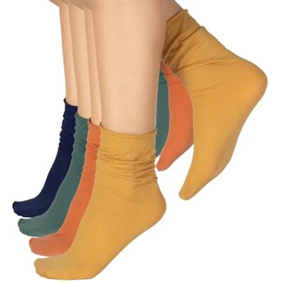 CALZITALY PACK 4/5 PAIRES Socquettes sans Bord, Chaussettes Opaques, Chaussettes Losanges, Mi-Bas Femme Made in Italy (Taille unique, 4 Paires Cream Gold + Mint Green + Cognac + Navy) - Publicité CALZITALY PACK 4/5 PAIRES Socquettes sans Bord, Chaussettes Opaques, Chaussettes Losanges, Mi-Bas Femme Made in Italy (Taille unique, 4 Paires Cream Gold + Mint Green + Cognac + Navy) - Publicité