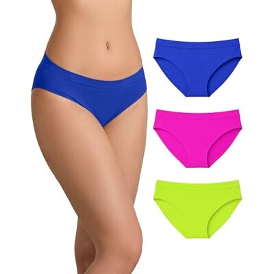 Risalti Culotte Femme Microfibre Seamless Pcs3 – Slip Femme sans Couture et Etiquettes, Culottes et Slips Douce, Élastique et Respirante Plus Confortable Que Le Coton Made in Italy - Publicité Risalti Culotte Femme Microfibre Seamless Pcs3 – Slip Femme sans Couture et Etiquettes, Culottes et Slips Douce, Élastique et Respirante Plus Confortable Que Le Coton Made in Italy - Publicité