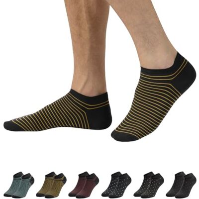 CALZITALY PACK 6/12 Paires de Chaussettes Unisexe en Microfibre Blanc, Noir, Naturel 35-40, 41-46 Fabriqué en Italie (41-46, Noir Pois + Rayures) - Publicité CALZITALY PACK 6/12 Paires de Chaussettes Unisexe en Microfibre Blanc, Noir, Naturel 35-40, 41-46 Fabriqué en Italie (41-46, Noir Pois + Rayures) - Publicité