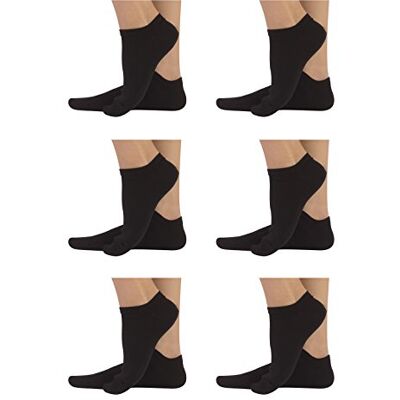 CALZITALY Lot de 6 Paires Protège Pied Unisexe Socquette en Coton Homme Et Femme Chaussettes Sport Blanc, Noir 35/38 39/42 43/46 Fabriqué en Italie (Noir, 43/46) - Publicité CALZITALY Lot de 6 Paires Protège Pied Unisexe Socquette en Coton Homme Et Femme Chaussettes Sport Blanc, Noir 35/38 39/42 43/46 Fabriqué en Italie (Noir, 43/46) - Publicité