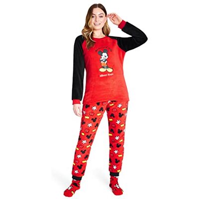 Disney Stitch Pyjama Polaire Femme Ensemble Pyjama avec Chaussettes Assorties Vêtements de Nuit Femme et Ado Doux et Chaud Idée Cadeau pour Elle - Publicité Disney Stitch Pyjama Polaire Femme Ensemble Pyjama avec Chaussettes Assorties Vêtements de Nuit Femme et Ado Doux et Chaud Idée Cadeau pour Elle - Publicité