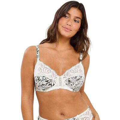 Sans Complexe Modèle Amelie Print Soutien-Gorge Femme 90C Floral Vert Thym - Publicité Sans Complexe Modèle Amelie Print Soutien-Gorge Femme 90C Floral Vert Thym - Publicité