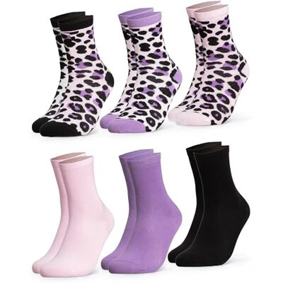Occulto Chaussettes Coton Motif Leopard Femme Lot de 6 (modèle: ) - Publicité Occulto Chaussettes Coton Motif Leopard Femme Lot de 6 (modèle: ) - Publicité