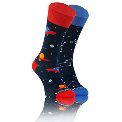 sesto senso Chaussette Fantaisie Drole en Coton Homme Femme Rigolotes Folles Socquette Colorées à Motifs Objet volant non identifié UFO 35-38 OVNI - Publicité sesto senso Chaussette Fantaisie Drole en Coton Homme Femme Rigolotes Folles Socquette Colorées à Motifs Objet volant non identifié UFO 35-38 OVNI - Publicité