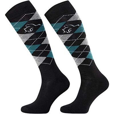 TODO Comodo Chaussettes d'équitation Carreaux Mi-Bas d'équitation Coton Chaussette Equitation Femme, Enfant, Homme - Publicité TODO Comodo Chaussettes d'équitation Carreaux Mi-Bas d'équitation Coton Chaussette Equitation Femme, Enfant, Homme - Publicité