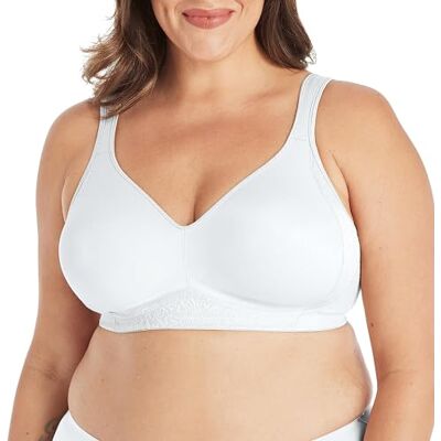 Playtex Smoothing Wireless Bra, 18 Hour Plus-Size T-Shirt Bras Available, No Show, Soutien-Gorge à Couverture Totale Femme (Lot de 1) - Publicité Playtex Smoothing Wireless Bra, 18 Hour Plus-Size T-Shirt Bras Available, No Show, Soutien-Gorge à Couverture Totale Femme (Lot de 1) - Publicité