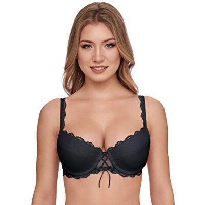 Susa Wiesn-Zauber Soutien-Gorge Dirndl pour Femme avec Armatures Soutien-Gorge Push-up avec Bonnets rembourrés Push-ups Amovibles Soutien-Gorge pour Femme pour Un décolleté Exceptionnel, Noir - Publicité Susa Wiesn-Zauber Soutien-Gorge Dirndl pour Femme avec Armatures Soutien-Gorge Push-up avec Bonnets rembourrés Push-ups Amovibles Soutien-Gorge pour Femme pour Un décolleté Exceptionnel, Noir - Publicité