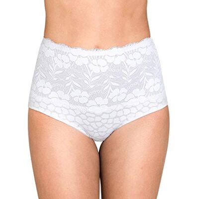 Miss Mary of Sweden Gaine-Culotte Jacquard & Lace 40 Blanc - Publicité Miss Mary of Sweden Gaine-Culotte Jacquard & Lace 40 Blanc - Publicité