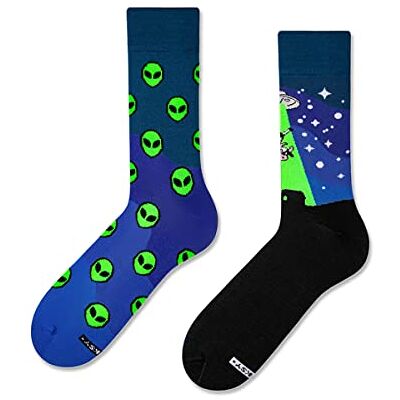 ZOOKSY Chaussettes d'Été Colorées MixTury pour Hommes Femmes 1 Paire Longue en Coton Motif Ovni Taille 41-46 - Publicité ZOOKSY Chaussettes d'Été Colorées MixTury pour Hommes Femmes 1 Paire Longue en Coton Motif Ovni Taille 41-46 - Publicité
