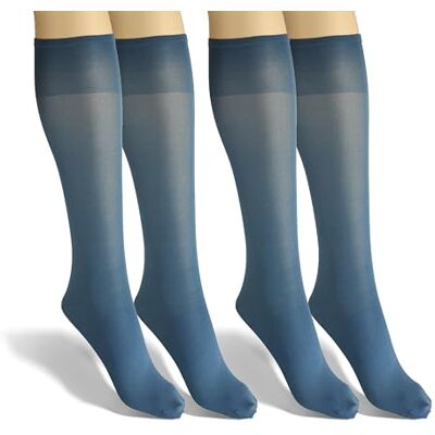 sesto senso Chaussettes Montantes Genoux Femme 40 DEN Mi-Bas 2 Paires - Publicité sesto senso Chaussettes Montantes Genoux Femme 40 DEN Mi-Bas 2 Paires - Publicité