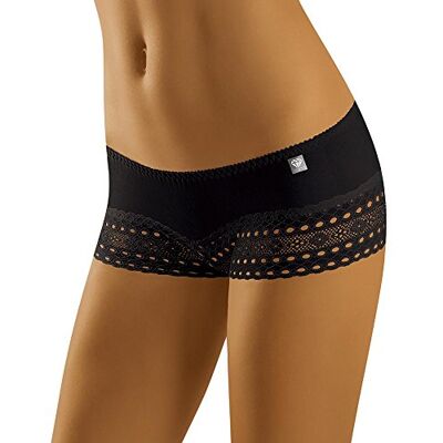 Wolbar Femmes Short Dentelle Culottes Dame Lingerie sous-Vêtement 3513, Noir,L - Publicité Wolbar Femmes Short Dentelle Culottes Dame Lingerie sous-Vêtement 3513, Noir,L - Publicité