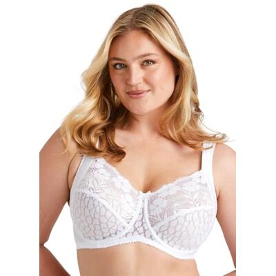 Miss Mary of Sweden : Jacquard & Lace, Soutien-Gorge à Armature et Soutien latéral 115F Blanc - Publicité Miss Mary of Sweden : Jacquard & Lace, Soutien-Gorge à Armature et Soutien latéral 115F Blanc - Publicité
