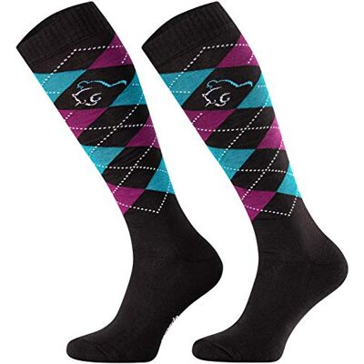 TODO Comodo Chaussettes d'équitation Carreaux Mi-Bas d'équitation Coton Chaussette Equitation Femme, Enfant, Homme - Publicité TODO Comodo Chaussettes d'équitation Carreaux Mi-Bas d'équitation Coton Chaussette Equitation Femme, Enfant, Homme - Publicité
