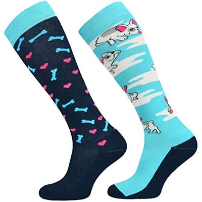TODO Comodo Chaussettes d'équitation Fantaisie STJBW Coton Mi-bas Chaussette Équitation Femme Motifs (STJBW 20 Lovely Dog, 35-38) - Publicité TODO Comodo Chaussettes d'équitation Fantaisie STJBW Coton Mi-bas Chaussette Équitation Femme Motifs (STJBW 20 Lovely Dog, 35-38) - Publicité