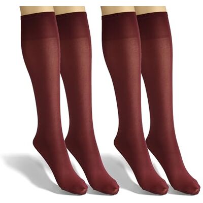 sesto senso Chaussettes Montantes Genoux Femme 40 DEN Mi-Bas 2 Paires - Publicité sesto senso Chaussettes Montantes Genoux Femme 40 DEN Mi-Bas 2 Paires - Publicité