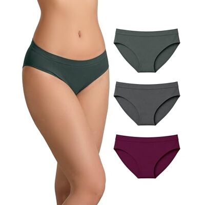 Risalti Culotte Femme Microfibre Seamless Pcs3 – Slip Femme sans Couture et Etiquettes, Culottes et Slips Douce, Élastique et Respirante Plus Confortable Que Le Coton Made in Italy - Publicité Risalti Culotte Femme Microfibre Seamless Pcs3 – Slip Femme sans Couture et Etiquettes, Culottes et Slips Douce, Élastique et Respirante Plus Confortable Que Le Coton Made in Italy - Publicité