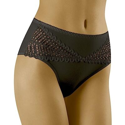 Wolbar Culotte Slip Classique Taille Haute Eco-Va, Noir L - Publicité Wolbar Culotte Slip Classique Taille Haute Eco-Va, Noir L - Publicité