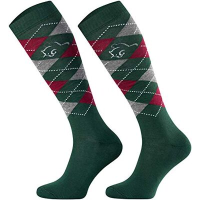 TODO Comodo Chaussettes d'équitation Carreaux STPDJ Mi-Bas d'équitation Coton Chaussette Equitation Femme, Enfant, Homme (STPDJ RS35, 39-42) - Publicité TODO Comodo Chaussettes d'équitation Carreaux STPDJ Mi-Bas d'équitation Coton Chaussette Equitation Femme, Enfant, Homme (STPDJ RS35, 39-42) - Publicité