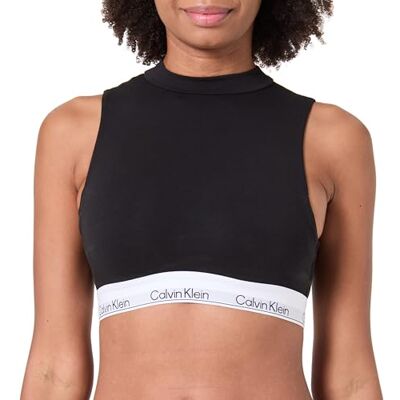 Calvin Klein Brassière Femme Lightly Lined avec Col Cheminée, Noir (Black), L - Publicité Calvin Klein Brassière Femme Lightly Lined avec Col Cheminée, Noir (Black), L - Publicité