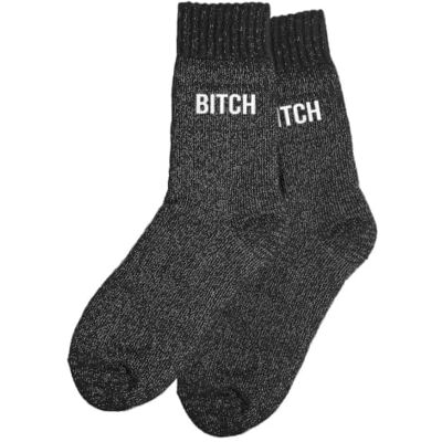STC Chaussettes hiver femme bitch - Publicité STC Chaussettes hiver femme bitch - Publicité