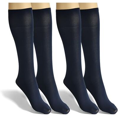 sesto senso Chaussettes Montantes Genoux Femme 40 DEN Mi-Bas 2 Paires - Publicité sesto senso Chaussettes Montantes Genoux Femme 40 DEN Mi-Bas 2 Paires - Publicité