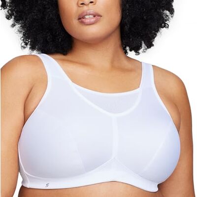 Glamorise 1066 Soutien-gorge de Sport femme, Blanc, 110J - Publicité Glamorise 1066 Soutien-gorge de Sport femme, Blanc, 110J - Publicité