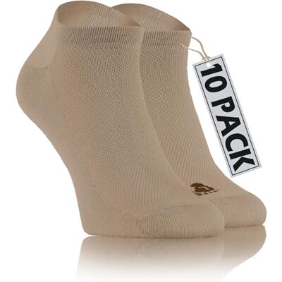 sesto senso 10 Paires Chaussettes Sport Basses Sneakers en Coton Femme Homme 38-40 Beige - Publicité sesto senso 10 Paires Chaussettes Sport Basses Sneakers en Coton Femme Homme 38-40 Beige - Publicité