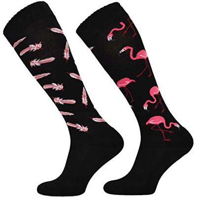 TODO Comodo Chaussettes d'équitation Fantaisie STJBW Coton Mi-bas Chaussette Équitation Femme Motifs (STJBW 04 Flamingo Lover, 35-38) - Publicité TODO Comodo Chaussettes d'équitation Fantaisie STJBW Coton Mi-bas Chaussette Équitation Femme Motifs (STJBW 04 Flamingo Lover, 35-38) - Publicité