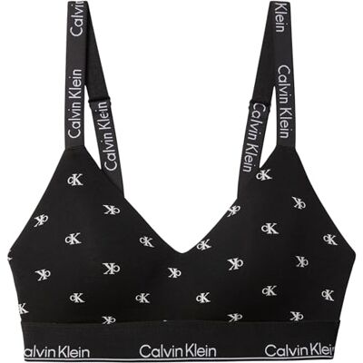 Calvin Klein Brassière Lghtly Lined Bralette LV00QF8504 pour Femme, Noir (Logo Diamant Noir), XL - Publicité Calvin Klein Brassière Lghtly Lined Bralette LV00QF8504 pour Femme, Noir (Logo Diamant Noir), XL - Publicité