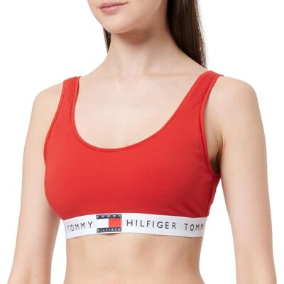 Tommy Hilfiger Brassière Femme Unlined avec Basque Emblématique, Rouge (Primary Red), XS - Publicité Tommy Hilfiger Brassière Femme Unlined avec Basque Emblématique, Rouge (Primary Red), XS - Publicité