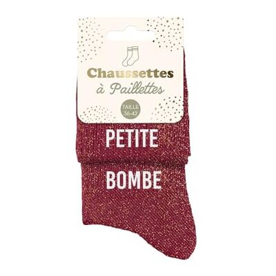 STC Chaussettes paillettes duo petite bombe - Publicité STC Chaussettes paillettes duo petite bombe - Publicité