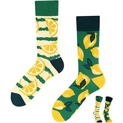TODO COLOURS Chaussettes Mottif Citron Limonade Fantaisie, Humour, Homme, Femme, Chaussettes Couleur fruits, vitamines, citron vert, citron (43-46, Citron Limonade) - Publicité TODO COLOURS Chaussettes Mottif Citron Limonade Fantaisie, Humour, Homme, Femme, Chaussettes Couleur fruits, vitamines, citron vert, citron (43-46, Citron Limonade) - Publicité