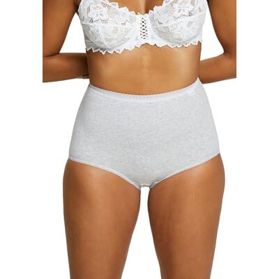 SANS COMPLEXE Classique Coton B_ Slip Maxi à couvrance élevée, Gris Chiné + Gris Chiné, 40 (Lot de 2) Femme - Publicité SANS COMPLEXE Classique Coton B_ Slip Maxi à couvrance élevée, Gris Chiné + Gris Chiné, 40 (Lot de 2) Femme - Publicité