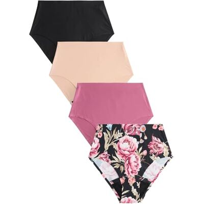 NEXT Femme Culotte menstruelle Invisible couvrante Flux Moyen, Lot de 4 Culotte haute, Taille mi-haute - Publicité NEXT Femme Culotte menstruelle Invisible couvrante Flux Moyen, Lot de 4 Culotte haute, Taille mi-haute - Publicité