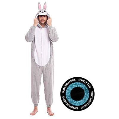 Déguisement de souris gris PARTILANDIA - Homme avec capuche - Publicité Déguisement de souris gris PARTILANDIA - Homme avec capuche - Publicité