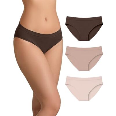 Risalti Culotte Femme Microfibre Seamless Pcs3 – Slip Femme sans Couture et Etiquettes, Culottes et Slips Douce, Élastique et Respirante Plus Confortable Que Le Coton Made in Italy - Publicité Risalti Culotte Femme Microfibre Seamless Pcs3 – Slip Femme sans Couture et Etiquettes, Culottes et Slips Douce, Élastique et Respirante Plus Confortable Que Le Coton Made in Italy - Publicité