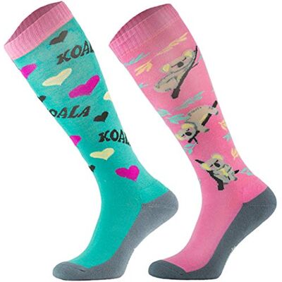 TODO Comodo Chaussettes d'équitation Fantaisie STJBW Coton Mi-bas Chaussette Équitation Femme Motifs (STJBW 22 Koala La, 39-42) - Publicité TODO Comodo Chaussettes d'équitation Fantaisie STJBW Coton Mi-bas Chaussette Équitation Femme Motifs (STJBW 22 Koala La, 39-42) - Publicité