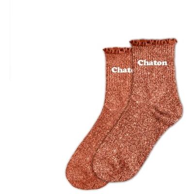 STC , Chaussettes feston courtes paillettes BISOUS (taille unique 36-42) - Publicité STC , Chaussettes feston courtes paillettes BISOUS (taille unique 36-42) - Publicité