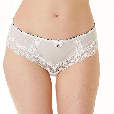 Brigitte Bardot Lingerie Shorty Star Blanc 36 Femme - Publicité Brigitte Bardot Lingerie Shorty Star Blanc 36 Femme - Publicité